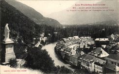 CPA the Pyrenees Cemtrales Saint Happy the Virgin Of the Castle And Panorama Of the City