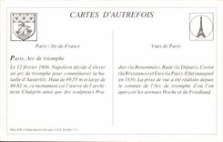 REPRO Paris Panorama Taken Of Arc de Triomphe On the Avenues Shakes And Friedland