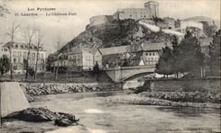 CPA Lourdes the Castle Fort