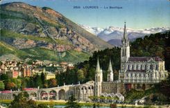 CPA Lourdes the Basilica