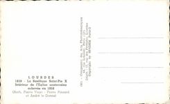 CPA Lourdes the Basilica Saint Ple Intereur Of the Underground church