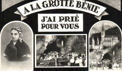 CPA With the Blessed Cave I have Request For You Lourdes