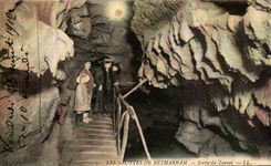 CPA the Caves De Betharran Left Tunuel