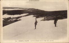 CPA Pierre On High the Collar De Couzan Under Snow
