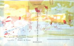 CPSM Luchon View Hydropathic establishment the Casino