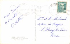 CPA Biarritz the Rock Of Viege By heavy weather