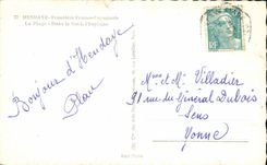 CPA Hendaye Free Spanish Border the Beach In the Content