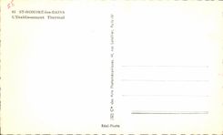 CPA St Honors the Hydropathic establishment les Bains