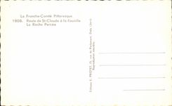 CPA the Frank Picturesque Comet Road of St Claude in Fauville the Bored Rock