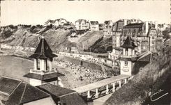 CPA Granville La Plage vue du Moulin