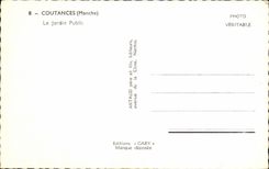 CPA Coutances the Public garden