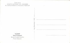 CPSM Clouet Henri L child Museum Cop Chantilly Photo Giraucon Dog