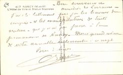 CPA Nancy L'Hotel de Ville et Statue Stanislas