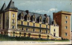 CPA Pau the National Castle
