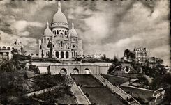 CPSM Paris Et Ses Merveilles Basilique Du Sacre Coeur Montmartre