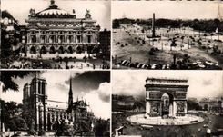 Lugar de la opera de CPSM Paris I de la armonia nuestra senora Arc De Triomphe