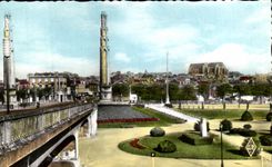 Saint Quentin de CPSM la ciudad vista del puente mas alto