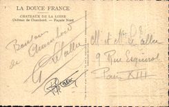 CPA Chateaux De La Loire Chateau de Chambord Facade Nord