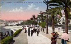 CPA Cannes the walk of the Small cross