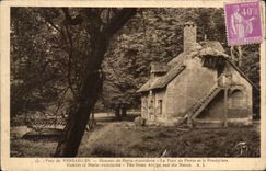 CPA Versailles Hameau de Mare Antoinette Le Pont de Pierre et le Presbytere 