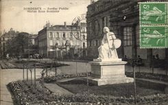 CPA Bordeaux Garden Publc Statue Rosa Happiness