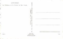 CPSM Angers the Castle and Statue of King Rene