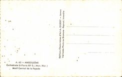 Razon central del St Pedro de la catedral de CPA Angulema del ataque frontal