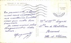 CPA Versailles et ses Merveilles Vue Generale Sur Le Parc Et Le chateau