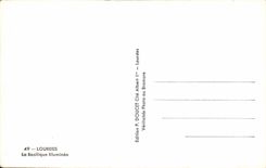 CPA Lourdes the Illuminee Basilica