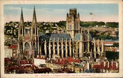 CPA Rouen the Church Seen Of the Cathedral