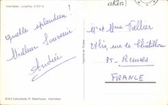 CPSM Interlaken Jungfrau