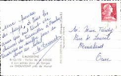 CPA Auvergne Vallee of Sioule has its Entering in the Falls of Chouvigny close to Menat