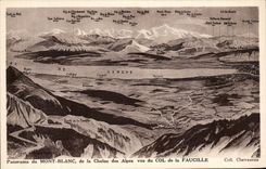 CPA Mont Blanc of the Alpine range seen of the Collar of the Sickle