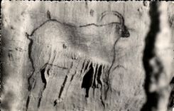 CPSM Gourdon en Guercy Grottes de Cougnac Grand bouquetin