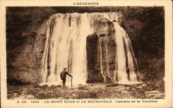 CPA Auvergne the Mount Gilds And Bourboule Cascade Of Verniere