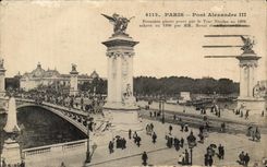 CPA Paris Bridge Alexandre III