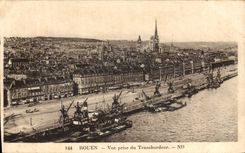 CPA Rouen Seen from of the Transporter Boats
