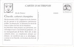 REPRO Chaville Au bord de l'Etang de l'Ursine Cabaret Champetre