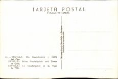 CPA Sevilla Rio Guadalquivir Torre del Oro Boat