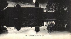 CPA Lisieux with the moonlight