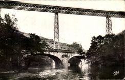 CPA Gannat the Bridge of Pierre and the Viaduct of Rouzat