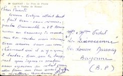 CPA Gannat the Bridge of Pierre and the Viaduct of Rouzat