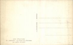 CPA Dinard the Beach and the Inhabitant of Saint Malo with laying down sun