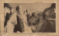 CPA Chamonix Mont Blanc Crevasses de la Mer de Glace Alpinisme