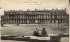 CPA Versailles Le Palais Facade sur Le Parc 