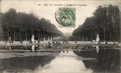 CPA Park of Versailles the basin of Apollo
