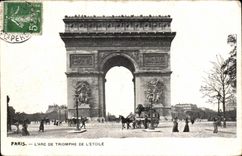 CPA Paris Arc De Triomphe de la estrella