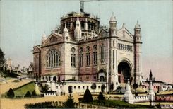 CPA Lisieux the basilica Actual position of Work