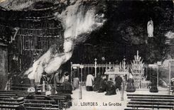 CPA Lourdes the cave