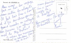 CPA Souvenir of Lourdes